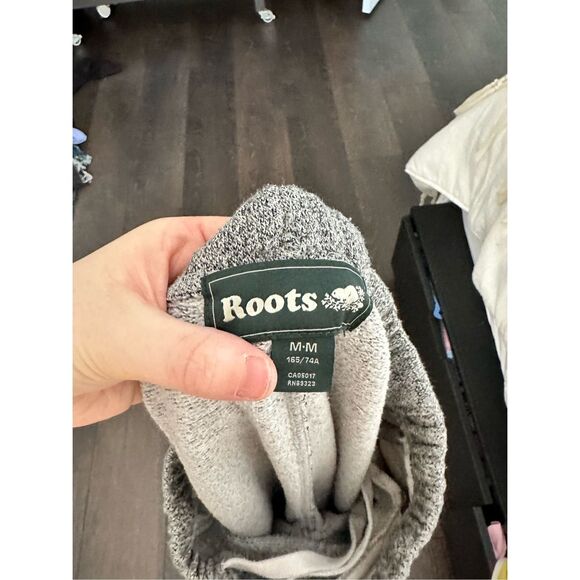 Roots Women’s Medium Canada Salt Pepper Jogger Pants - Picture 4 of 6